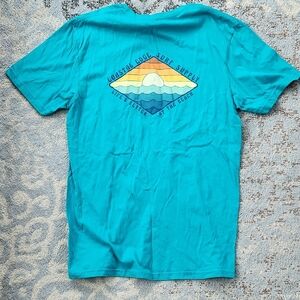 Coastal Edge Surf Supply Short Sleeve Tee Turquoise Medium